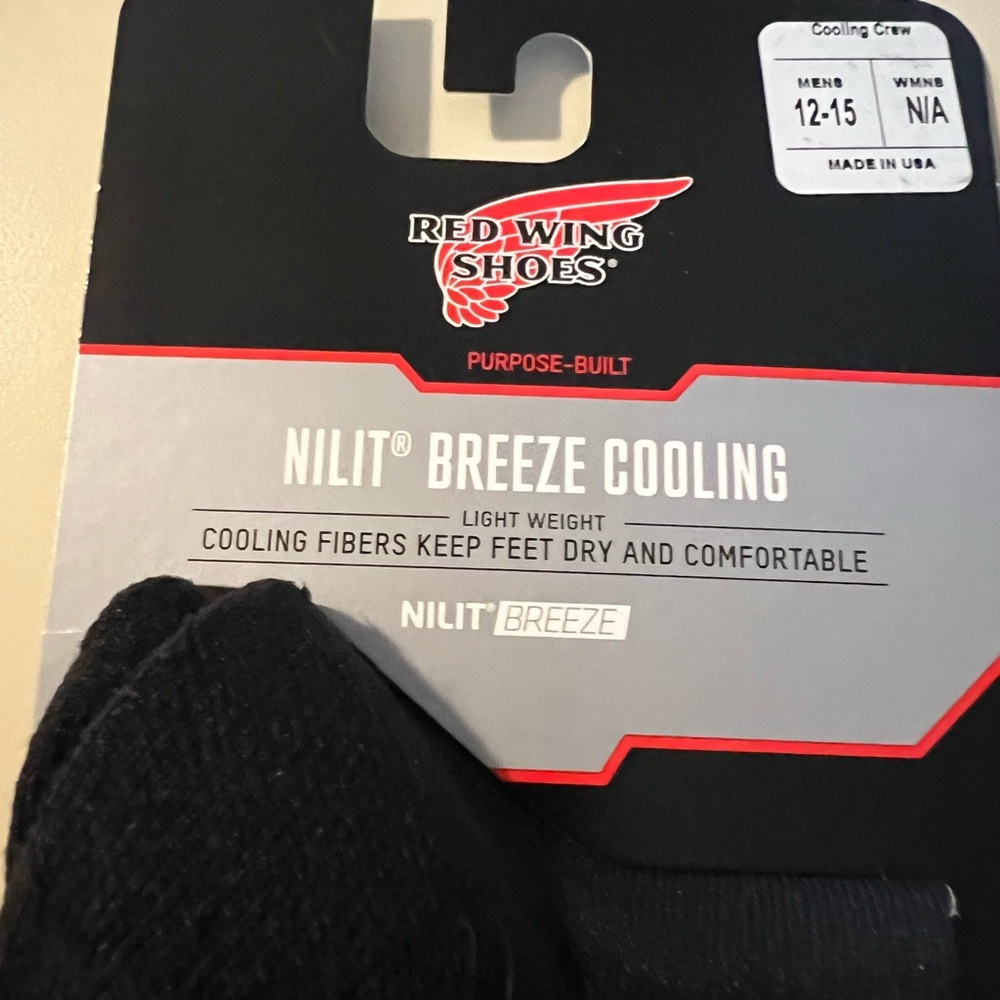 Red Wing Shoes Black Athletic Socks - Picture 2 of 2